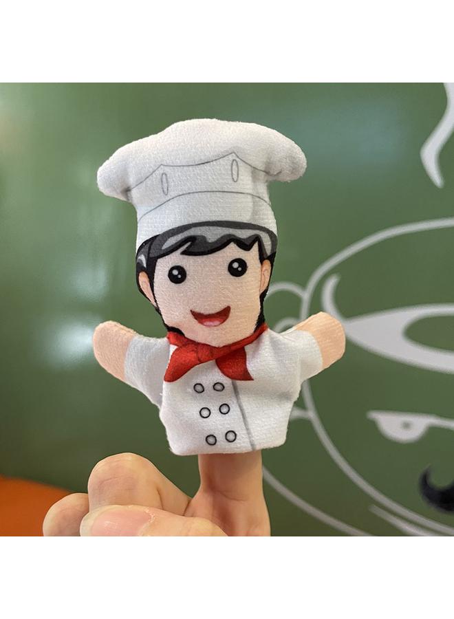 Yiwu New Cross-border Plush Finger Puppet Police Uncle Cute Small Size Mini Cartoon Professional Hand Puppet Yiwu Toys - Image 3