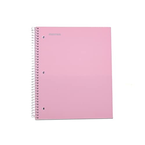 Mintra Office Durable Spiral Notebooks, 1 Subject, (Spring Pink, Sun Yellow, Arctic Ice, Wide Ruled 3pk) - Image 4