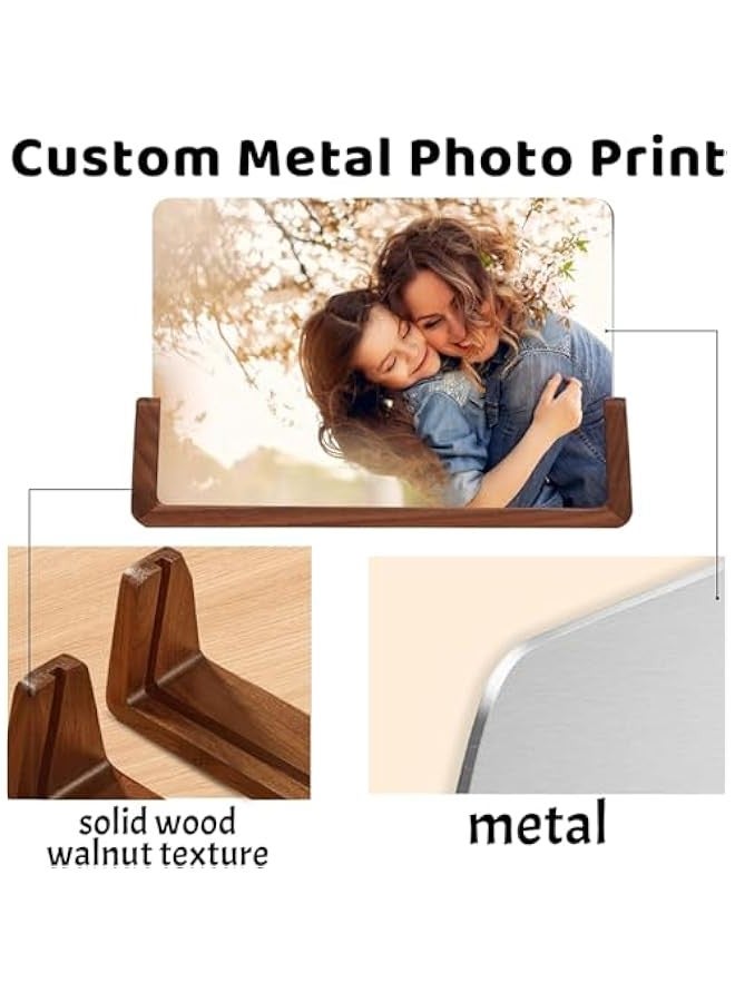 2 Pcs Wooden Picture Frame, Photo Frame with Solid Wood Base and High Definition Acrylic Glass Cover 8 Inch Horizontal  Vertical Photo Frame for Family, Lovers, Home Decor - Image 2