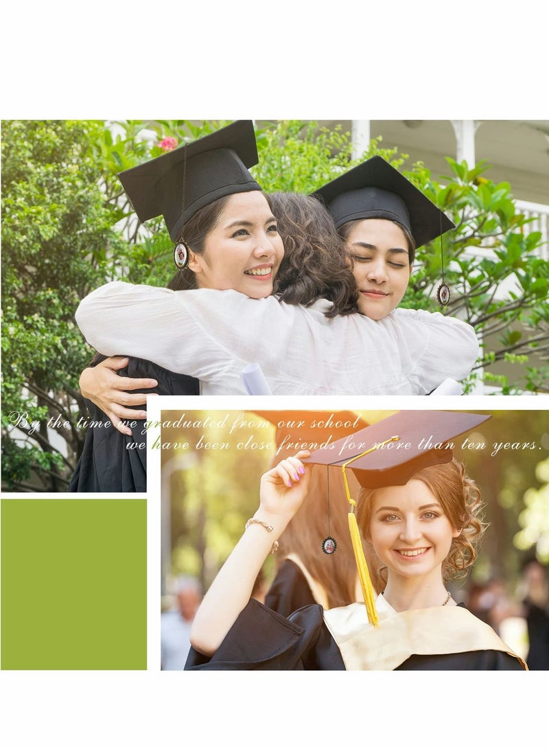 Generic Graduation Cap Tassel, 4 Pcs Memorial Photo Charm Gift DIY in Memory Charms for and Gown Ceremony Picture Decorations - Image 3