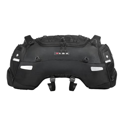 ViaTerra Claw Pro Universal Motorcycle Tail Bag – Ideal for Sport Touring & Adventure Riding – 64L Capacity with Raincover, EBC Net & Shoulder Straps - Image 3