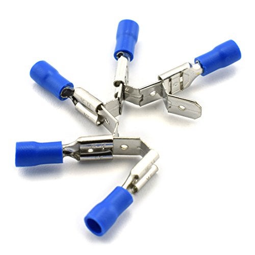 DZS Elec 30pcs A.W.G 12-10 16-14 22-16 Crimp Connector Kit PVC Semi-Insulated Piggy Back Spade Quick Splice Male/Female Wire Terminals - Image 3