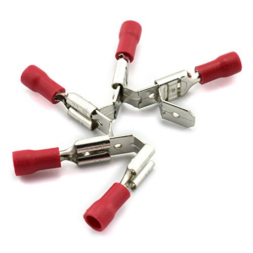 DZS Elec 30pcs A.W.G 12-10 16-14 22-16 Crimp Connector Kit PVC Semi-Insulated Piggy Back Spade Quick Splice Male/Female Wire Terminals - Image 2