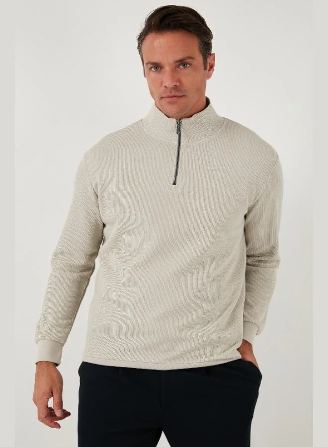 Buratti  Buratti Cotton Regular Fit Half Zipper Stand Collar 2-Pack Sweat Men's SWEAT 5905716S2 for Men | Best Price UAE