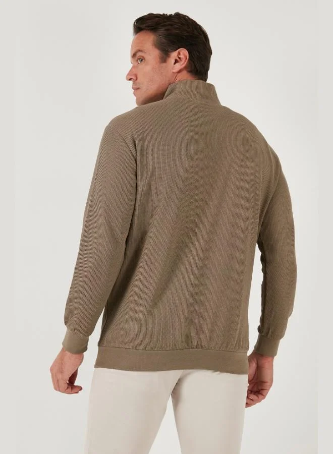 Buratti  Buratti Cotton Regular Fit Half Zipper Stand Collar 2-Pack Sweat Men's SWEAT 5905716S2 for Men | Best Price UAE