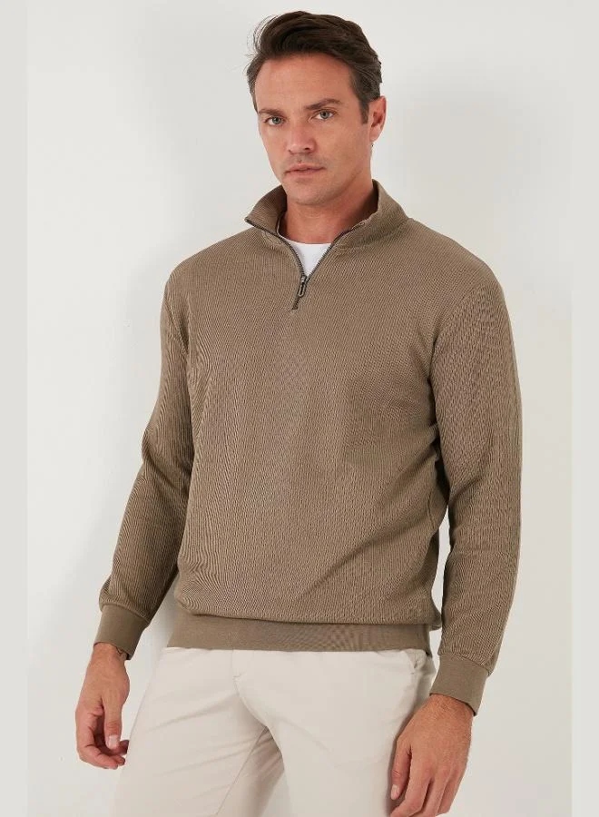 Buratti Cotton Regular Fit Half Zipper Stand Collar 2-Pack Sweat Men's SWEAT 5905716S2