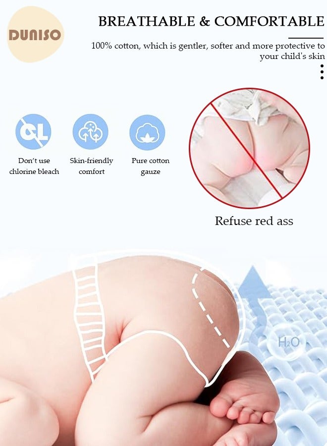 DUNISO 5 Pcs 6 Layer Breathable Cotton Training Pants Training Underwear Pants Size M Suitable For 8-13 Kg Baby Girls Boys  - Image 2