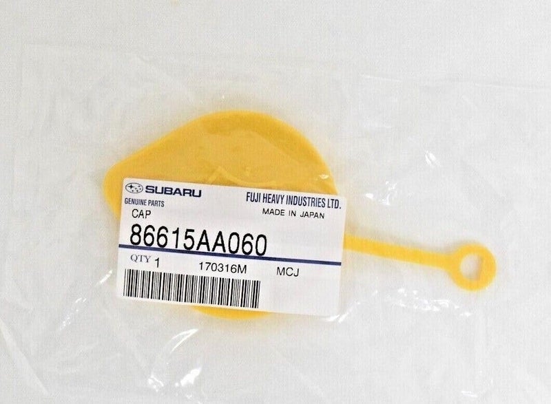 غطاء خزان سائل غسيل الزجاج الأمامي لسيارات سوبارو 1990-2012 إمبريزا WRX STi ليجاسي أوتبك ليجاسي فورستر باجا 86615AA060 أصلي OEM