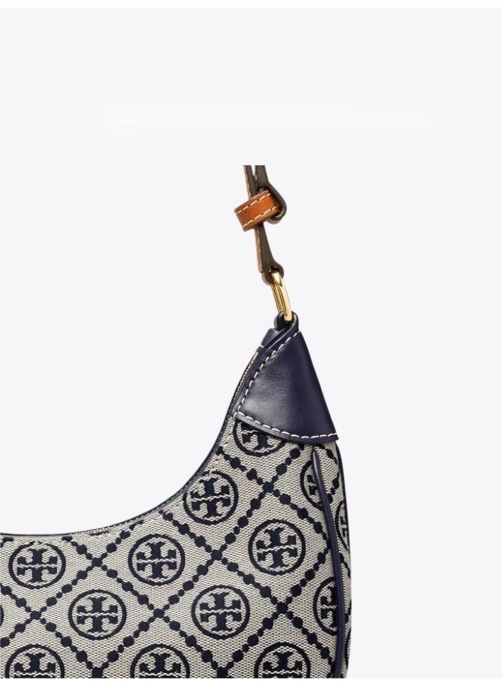 Tory Burch Tory Burch zip fastening, classic brand print, pattern, underarm bag, tote bag, shoulder bag - Image 4
