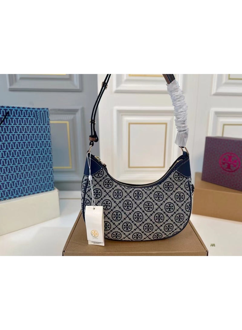 Tory Burch Tory Burch zip fastening, classic brand print, pattern, underarm bag, tote bag, shoulder bag - Image 3