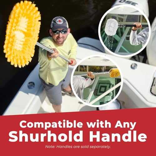 Shurhold 10" Polystyrene Medium Bristle Deck Brush - Image 5
