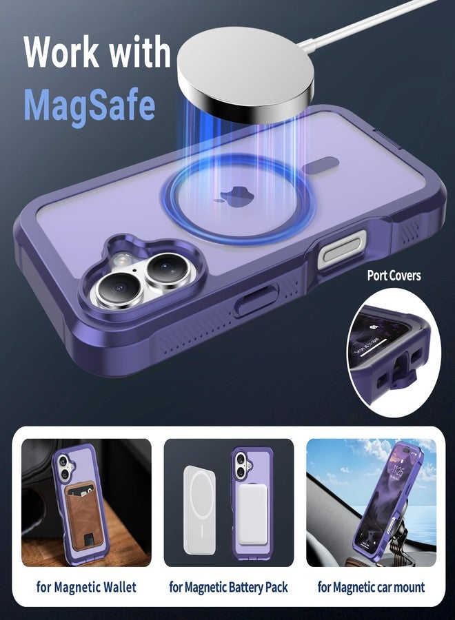 jaroco for Phone case, [Compatible with MagSafe][Military Grade Drop Protection] Bumper Phone Case -Dark Purple - Image 4