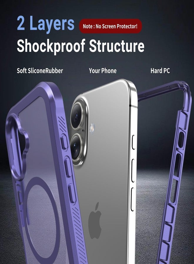 jaroco for Phone case, [Compatible with MagSafe][Military Grade Drop Protection] Bumper Phone Case -Dark Purple - Image 2
