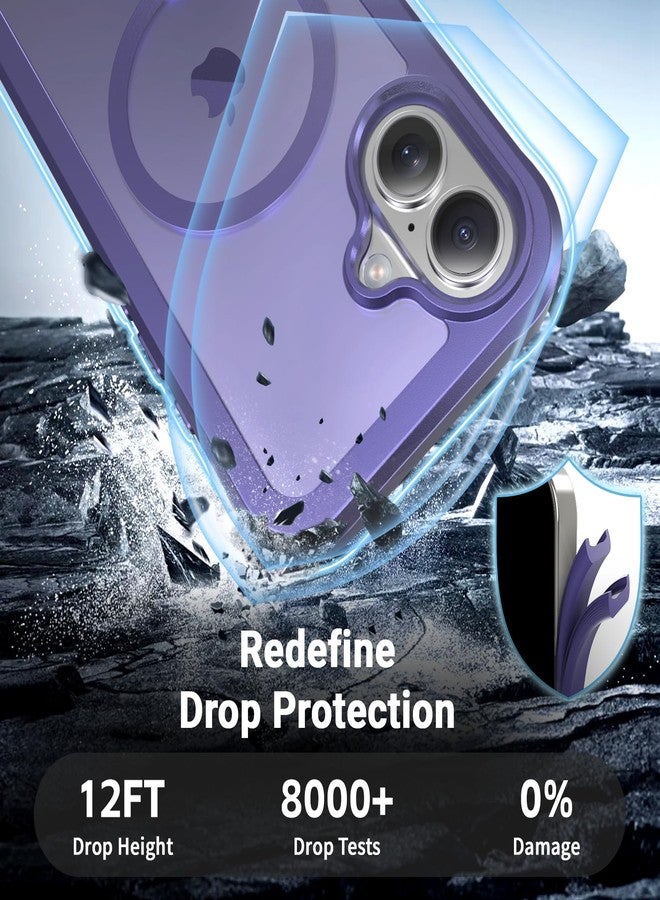 jaroco for Phone case, [Compatible with MagSafe][Military Grade Drop Protection] Bumper Phone Case -Dark Purple - Image 3