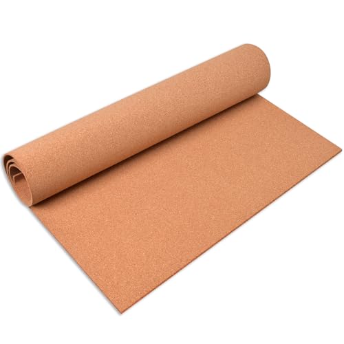 YCCYYCCY Cork Board Roll, 1/8" (3mm) Thick Cork Boards for Walls, 16"x47"(40x120cm) Cork Board Roll for Office, Home, School(Not Self-Adhesive) - Image 1