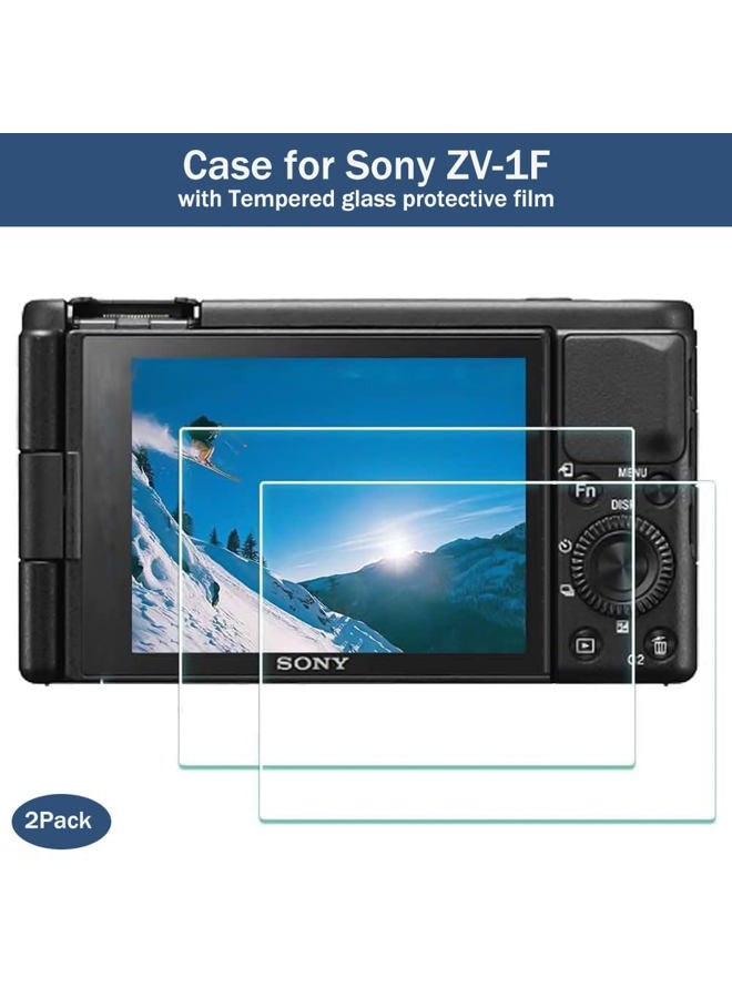 Pocoukate Case for Sony ZV-1F, ZV-1 II/ZV-1M2 Vlog Camera, ZV1F Camera Silicone Cover Skin, Anti-Scratch Slim Fit Soft Sleeve with ZV1 F Screen Protector- White - Image 5