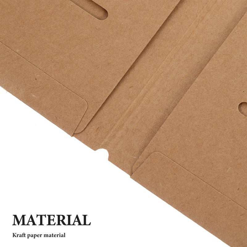 Kraft Paper Zipper Folder Set Large Medium Small Travel Document Organizer - Image 4