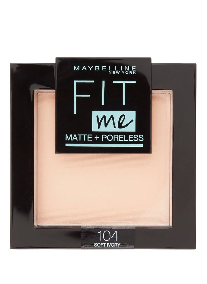 Fit Me Matte And Poreless Powder - 104 Soft Ivory - pzsku/Z866129B77DB3476E6C8BZ/45/_/1696417727/a92e29bd-e02e-4f8f-b927-876d320a0137