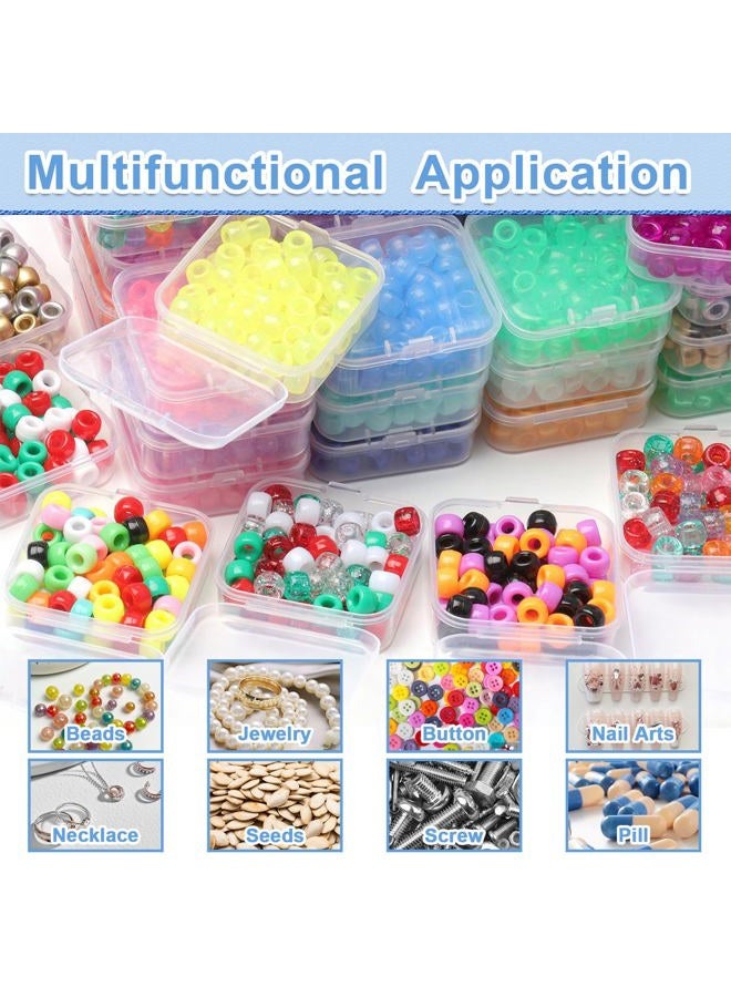 Fesorsi Bead Organizer Box, 62 Pcs Small Beads Organizers, With Classification Tags and Trays, Plastic Bead Organizer Applicable to Jewelry, Diamonds, Clay Beads, Screws, Seeds, Small Parts - Image 5
