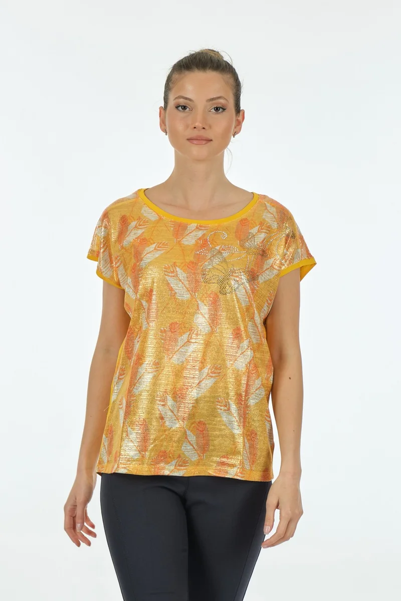 Twomail Yellow Women's T-Shirt MY2150P10691