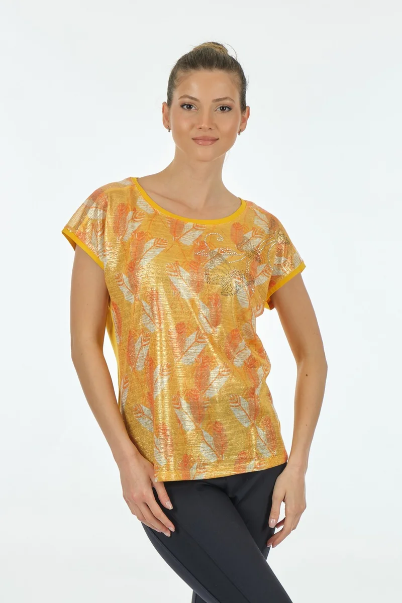 Twomail Yellow Women's T-Shirt MY2150P10691