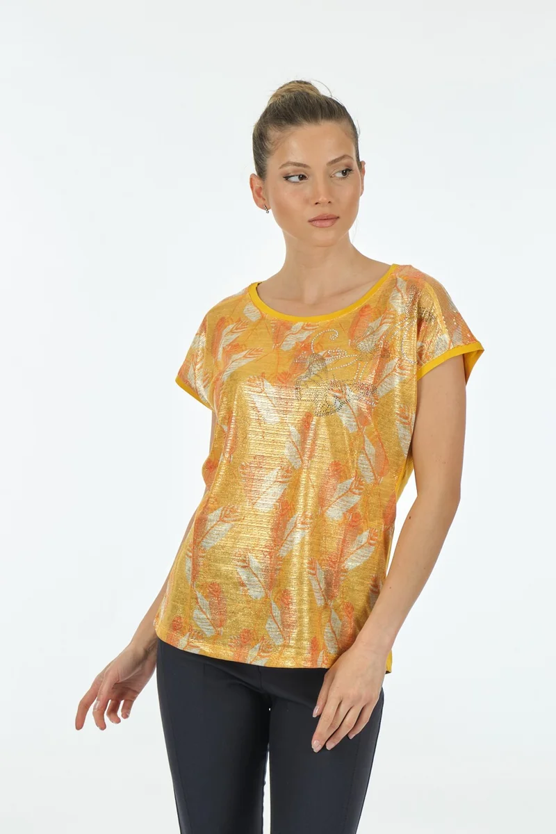 Twomail Yellow Women's T-Shirt MY2150P10691