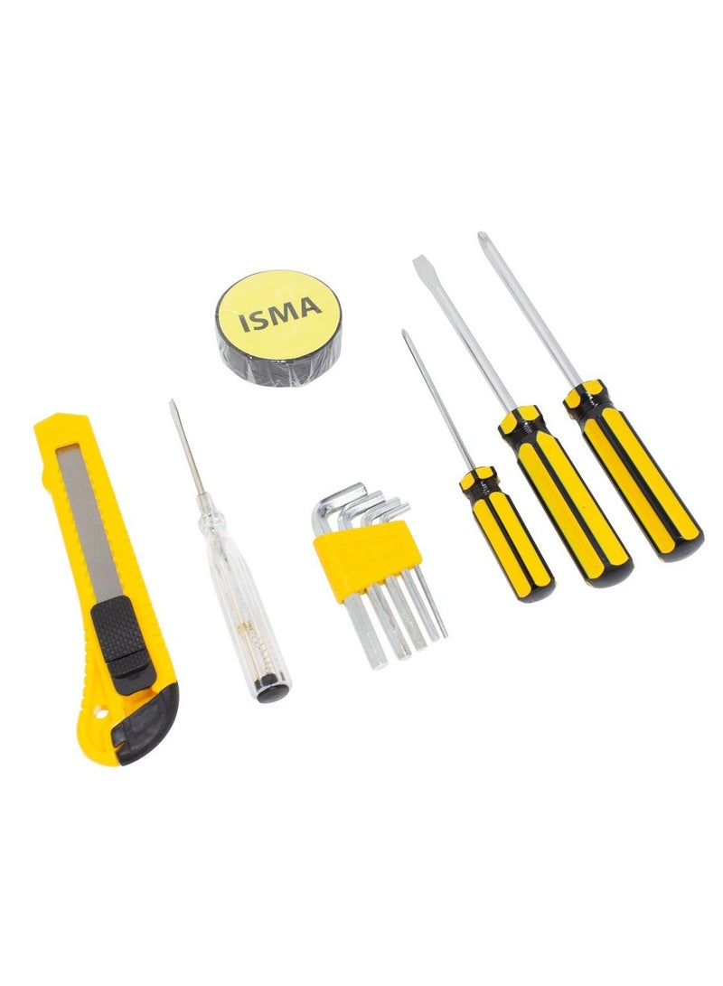 ISMA 9pcs Mechanics Hand Repair Tool Kit in a Box Carry Blow Case - Image 4