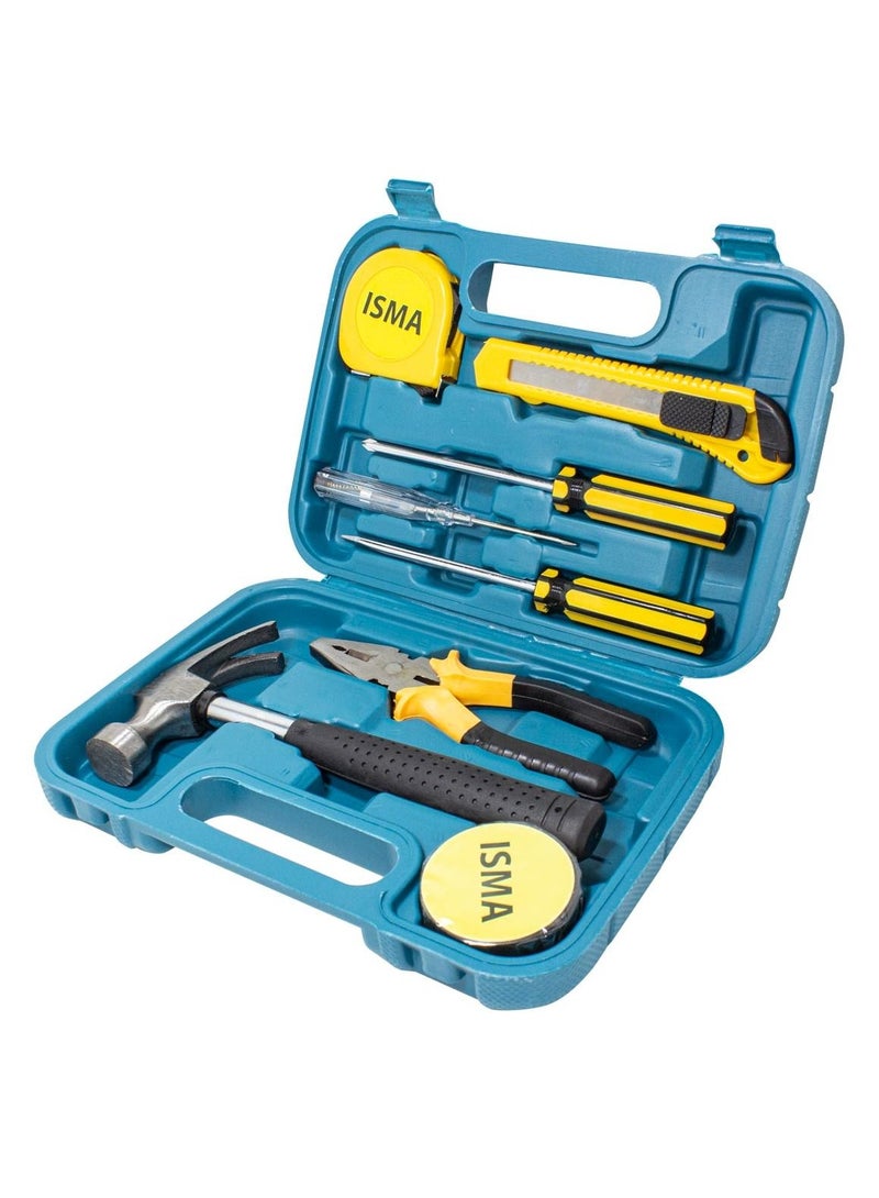 ISMA 9pcs Mechanics Hand Repair Tool Kit in a Box Carry Blow Case - Image 2