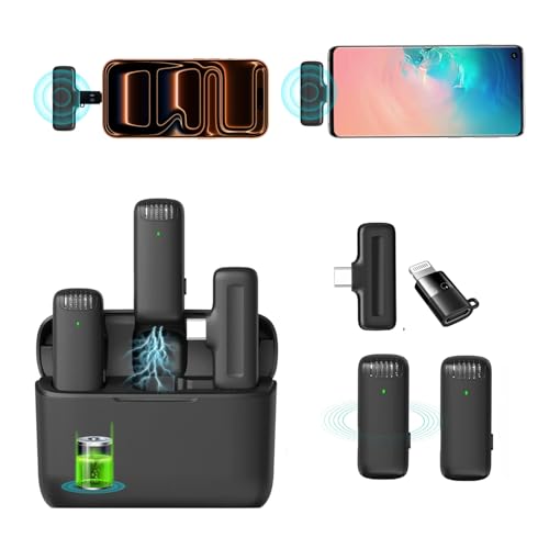 Hiffin X ULANZI J12 Wireless Lavalier Microphone for Type-C & iPhone, 65ft Range, Auto Pairing Mic with 6 Hr Battery, 3-Level Noise Cancellation & Omni-Directional Sound for Vlogging & Interviews - Image 4