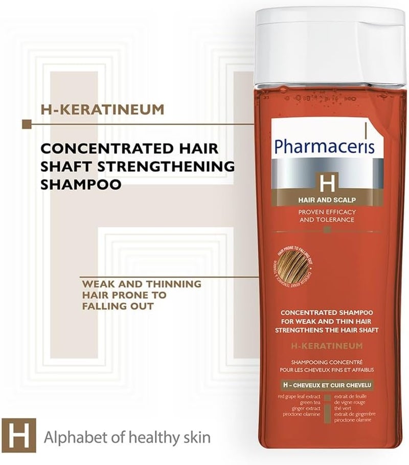Pharmaceris PH KERATINEUM SHAMPOO FOR WEAK HAIR 250ML-H:57217 - Image 2