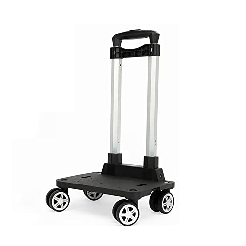 KKTAPOS Backpack Trolley - 4 Wheels Folding Compact Lightweight Luggage Cart, Travel Trolley for Bags/Lunch Backpack/Golf Bag (4 Wheels) - Image 1