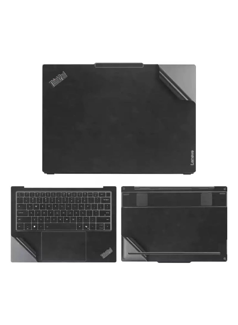 أغطية ملصقات للاب توب متوافقة مع Lenovo ThinkPad X9 15 Aura Edition 2025 مقاس 15.3 بوصة - ملصقات مقاومة للخدوش، فيلم جلدي ثلاثي الجوانب للاب توب