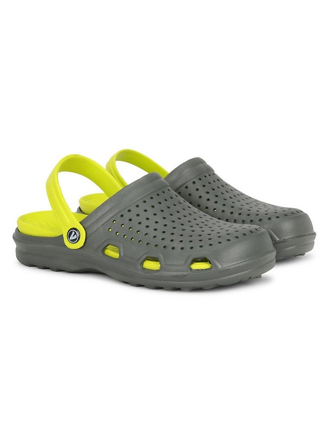 aqualite Men's 636, 1636 D Grey Green M-9 Clogs - Image 1