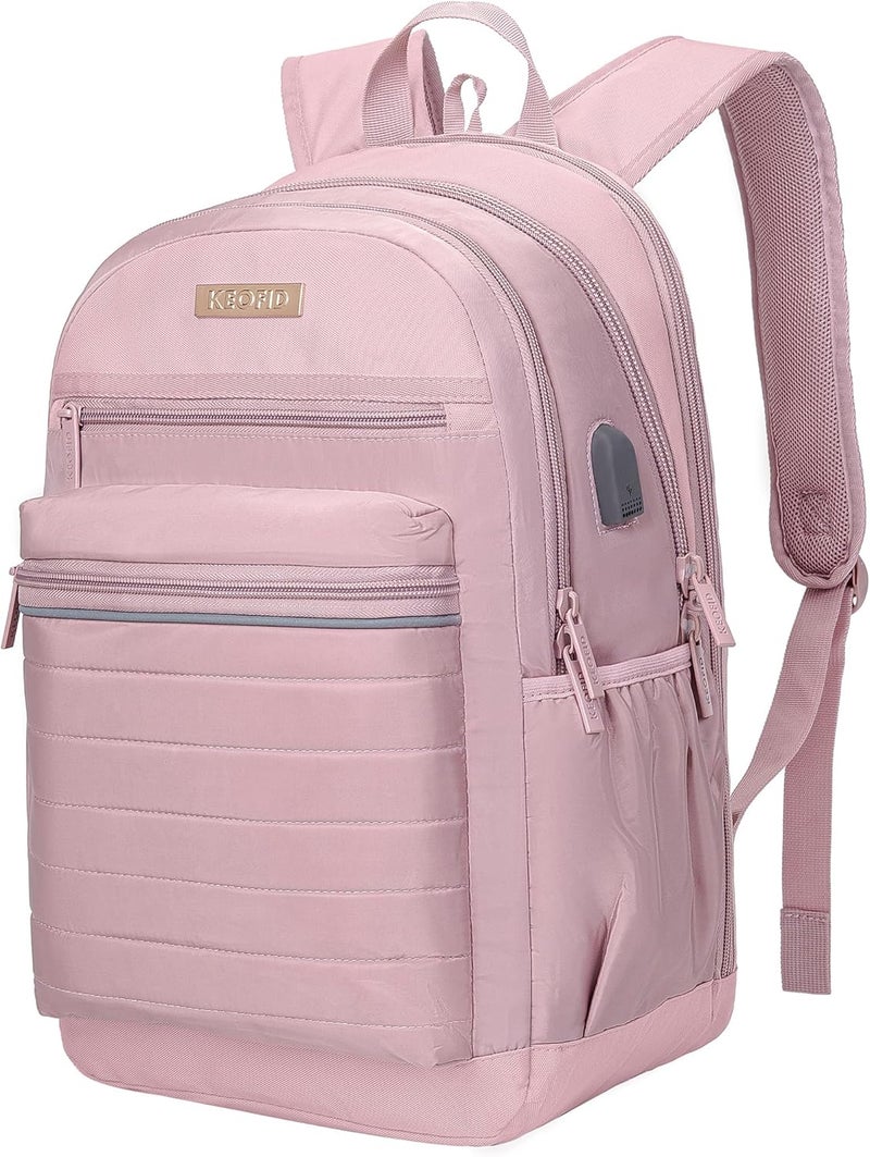 KEOFID Laptop Backpack, Travel Backpack for Men and Women, USB Charging Port - Image 1