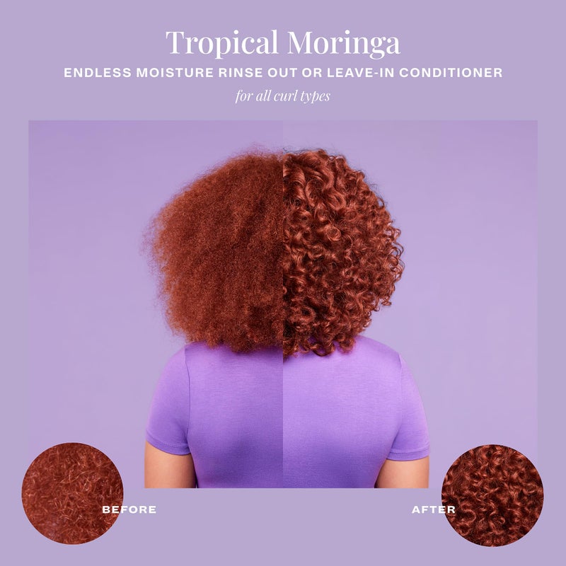 The Mane Choice Tropical Moringa Sweet Oil & Honey Endless Moisture Rinse Out or Leave In Conditioner, Detangles, Softens & Nourishes Dry, Brittle Hair, Helps Reduce Breakage & Smooth Frizz, 8 Oz - Image 3
