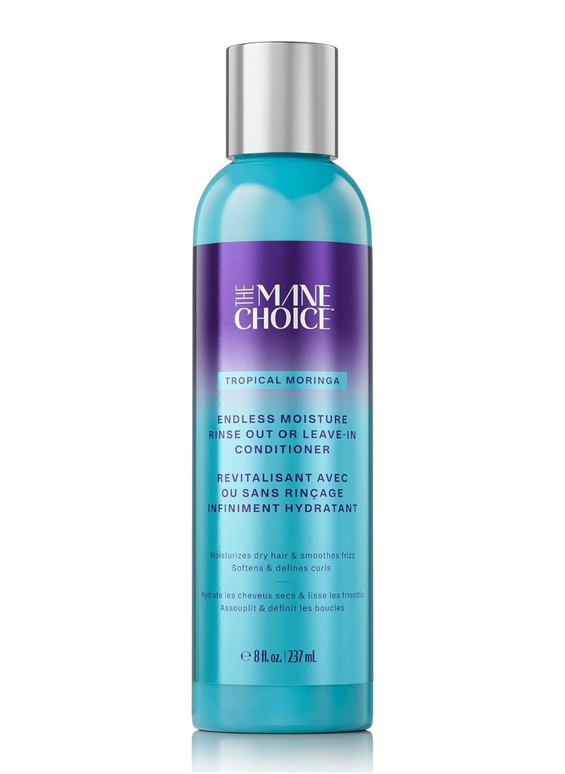THE MANE CHOICE - The Mane Choice Tropical Moringa Sweet Oil & Honey Endless Moisture Rinse Out or Leave In Conditioner, Detangles, Softens & Nourishes Dry, Brittle Hair, Helps Reduce Breakage & Smooth Frizz, 8 Oz - Image 1