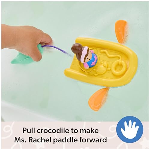 Ms. Rachel لعبة الماء الرسمية من السيدة راشيل - زورقك في الماء، ألعاب تعليمية للاستحمام وألعاب للأطفال من عمر 2-3 سنوات وما فوق - Image 3
