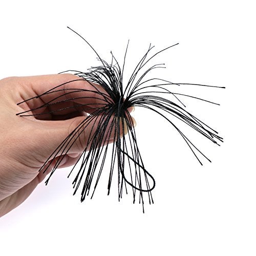 VAPKER 100 Black Silky Tassels 13cm/5-Inch with 2-Inch Cord Loop for Jewelry Making, DIY Projects, Bookmarks - Image 5