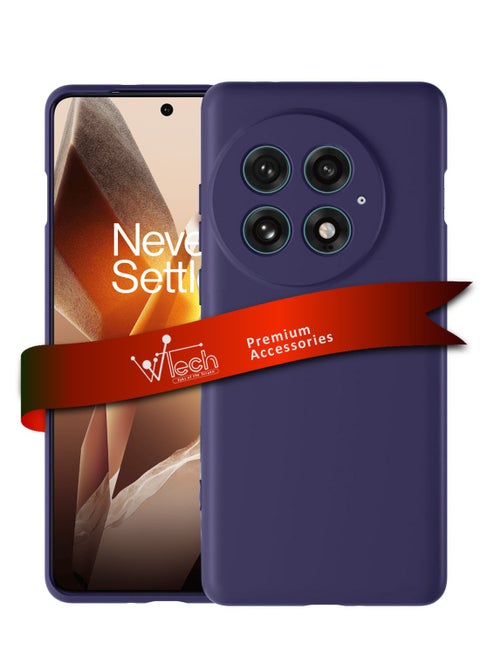 OnePlus 13 5G 2024 Premium Soft Liquid Silicone Case Cover - Eggplant Purple