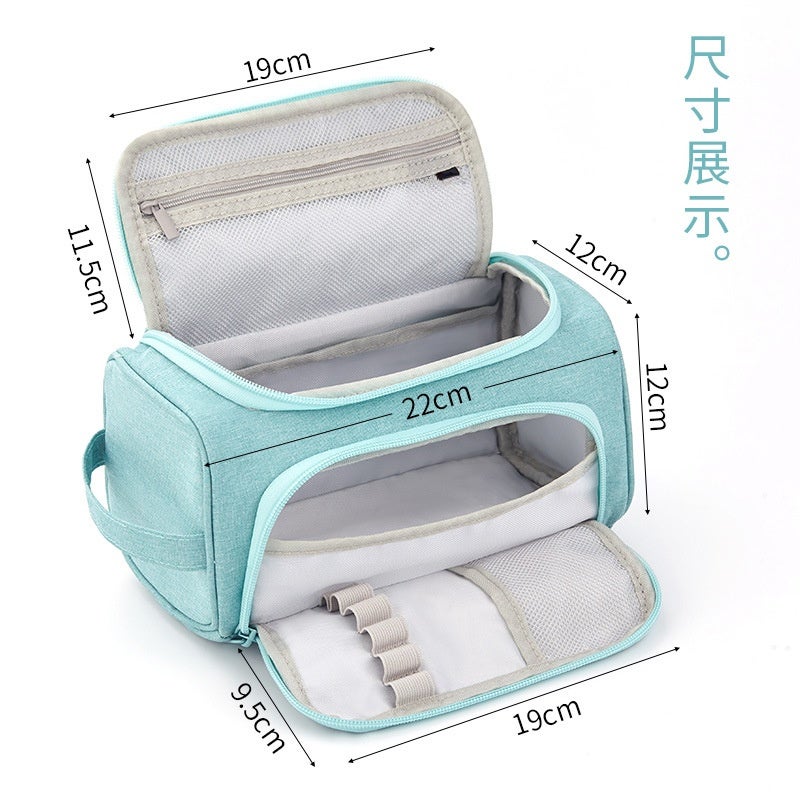 Anko multi-functional stationery box large-capacity advanced simple boy pencil bag schoolmaster special pencil case storage bag 623 pink - Image 5