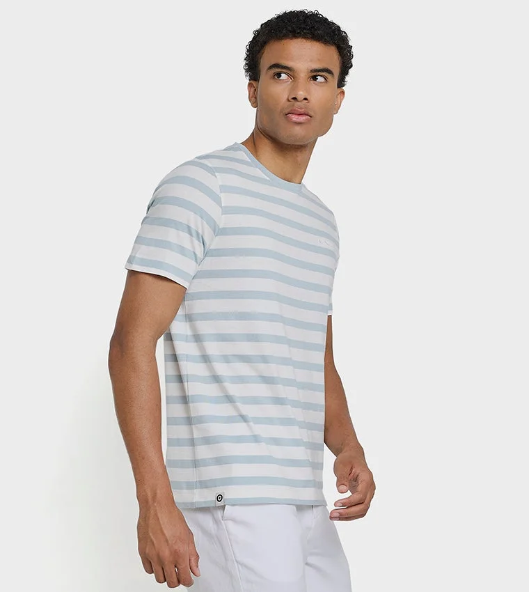 Ben Sherman  Ben Sherman Men's Crew Neck Short Sleeve Striped T-Shirt for Men | Best Price UAE