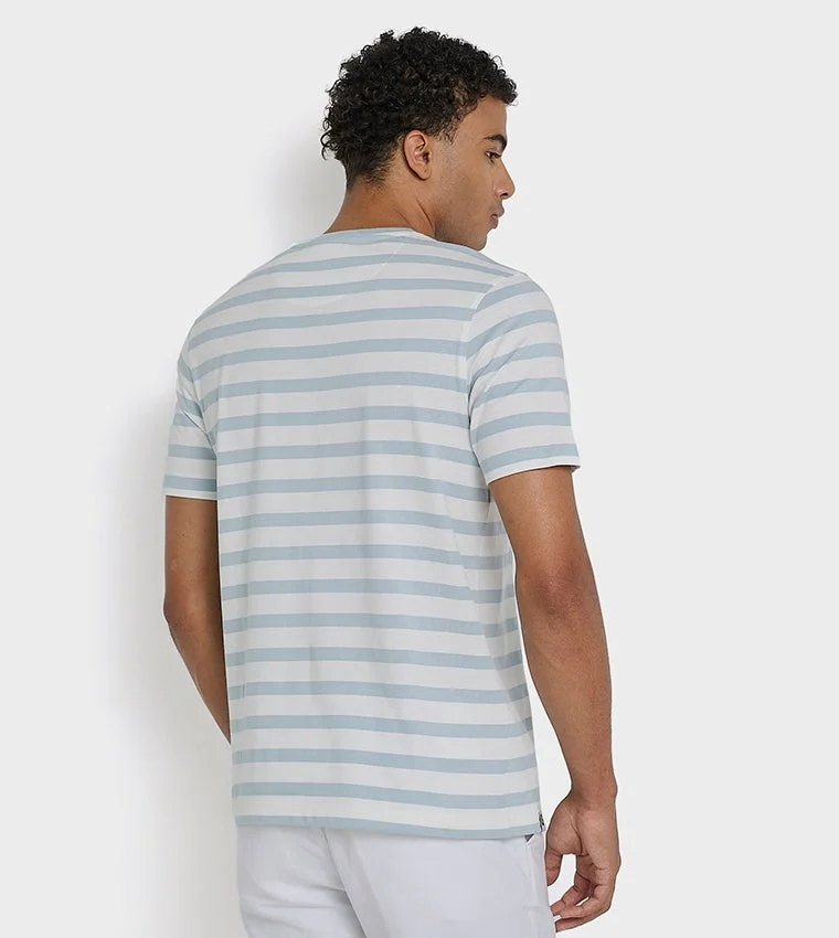 Ben Sherman  Ben Sherman Men's Crew Neck Short Sleeve Striped T-Shirt for Men | Best Price UAE
