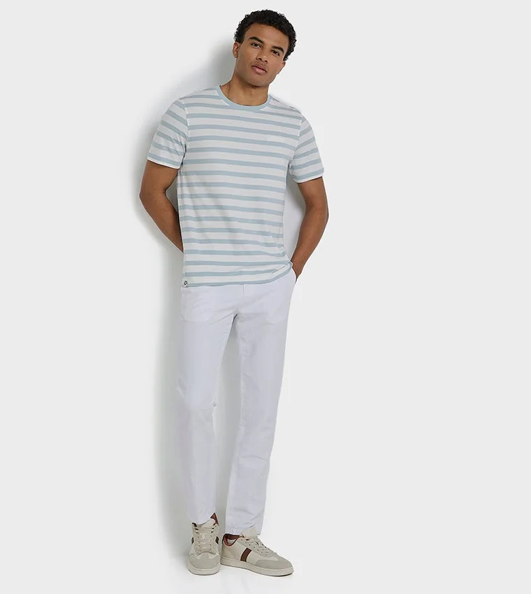 Ben Sherman  Ben Sherman Men's Crew Neck Short Sleeve Striped T-Shirt for Men | Best Price UAE