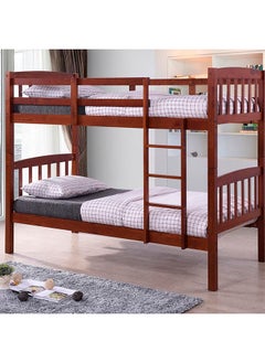 Henry Double Decker Bed Single Size Bed Frame Strong And Sturdy Modern Design Wooden Single Bed Furniture Brown 200x98x163 cm - pzsku/Z8661E51E7B6AA9858935Z/45/_/1679580663/76eaaf85-54e0-4e3d-8c5f-f50a9859fdbb