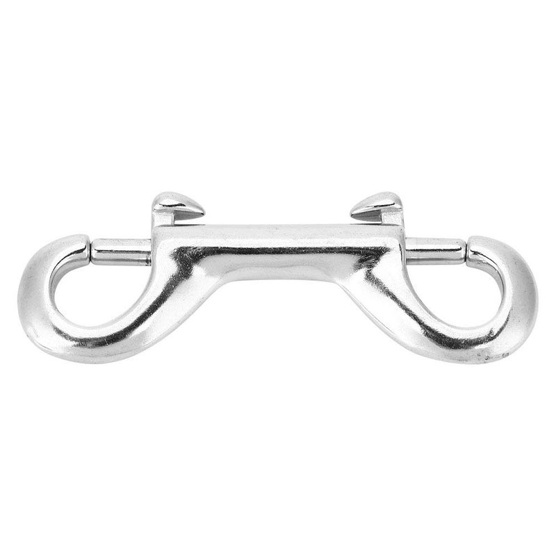 Polished Stainless Steel Double End Carabiner Dive Buckle 90mm Size for Divers - Image 1