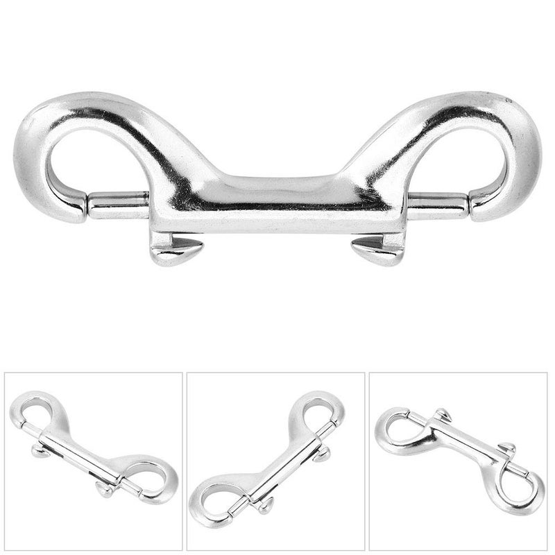 Polished Stainless Steel Double End Carabiner Dive Buckle 90mm Size for Divers - Image 4