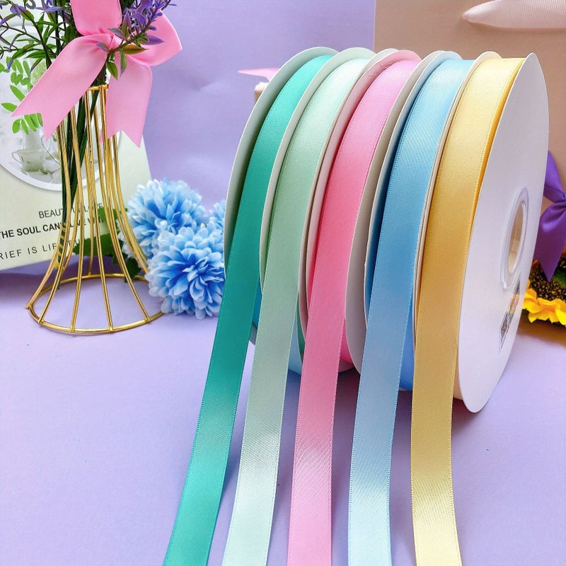 شريط حرفي ملون وذو ملمس غني بطول 15 ياردة لصنع الأقواس DIY وتغليف هدايا الزفاف - Image 1