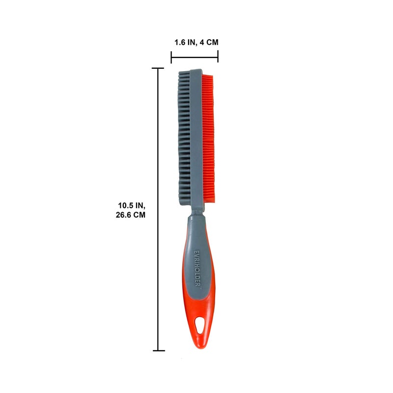 FURemover Duo Pet Hair Rubber Brush, Dual Sided to Easily Remove Fur and Lint from Clothing and Upholstery, Thick Bristles Groom Dogs and Cats, Easy to Clean, Colors May Vary - Image 2