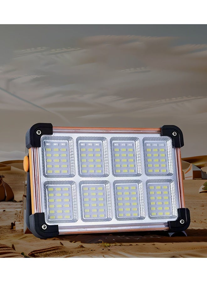 DUNISO Led Lights For Construction Sites, Solar Floodlights, Rechargeable Camping Lights, Portable Emergency Lights, Shockproof And Dustproof Outdoor Work Lights, Suitable For Power Outages, Outdoor Camping, 4 Lighting Modes - Image 1