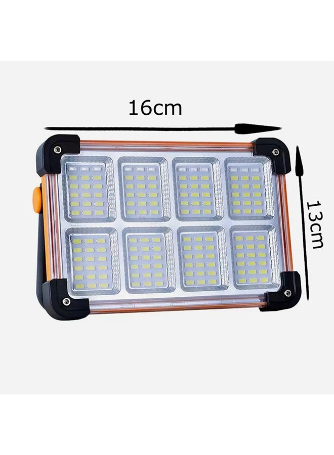 DUNISO Led Lights For Construction Sites, Solar Floodlights, Rechargeable Camping Lights, Portable Emergency Lights, Shockproof And Dustproof Outdoor Work Lights, Suitable For Power Outages, Outdoor Camping, 4 Lighting Modes - Image 3